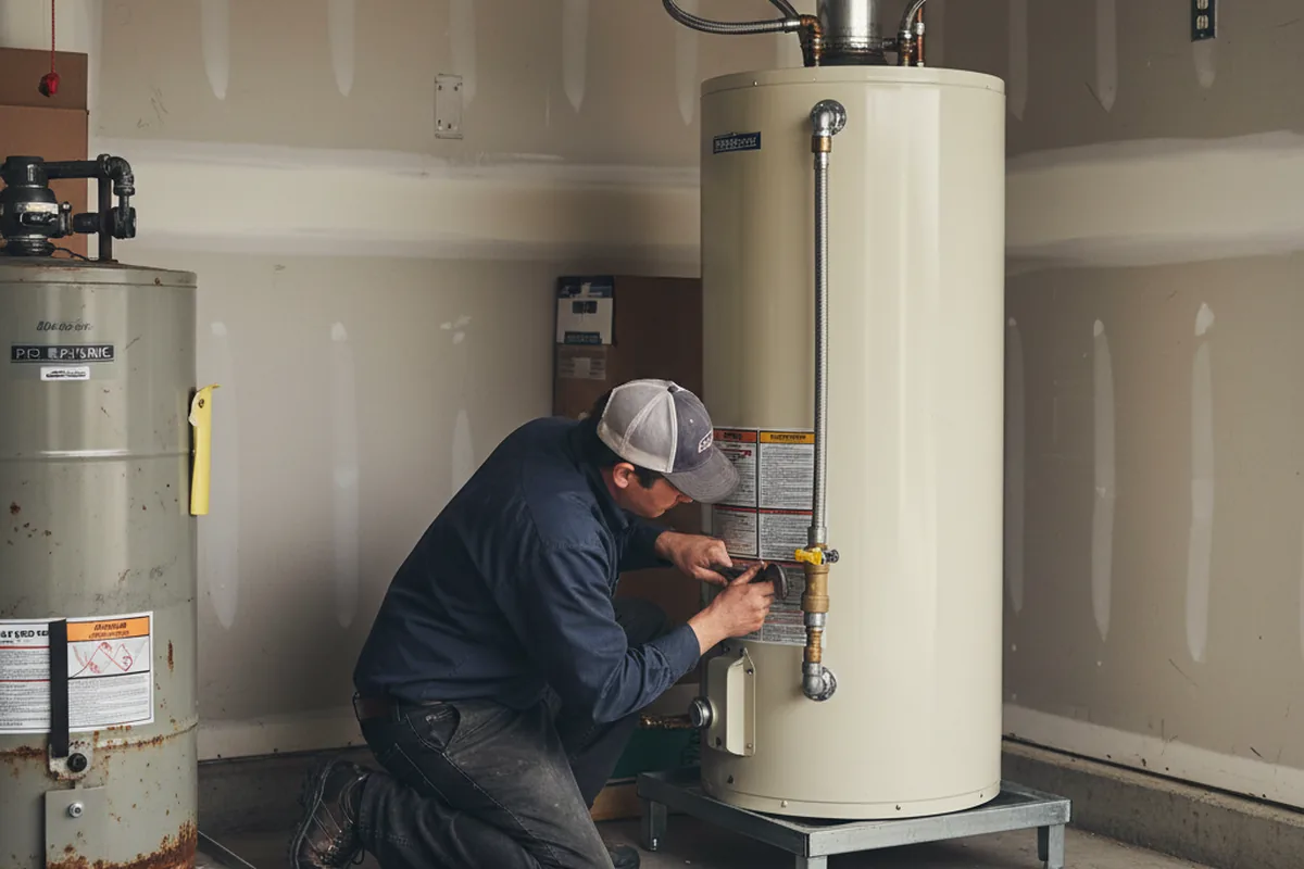 Water heater and shutoff valve replacement in Bloomfield