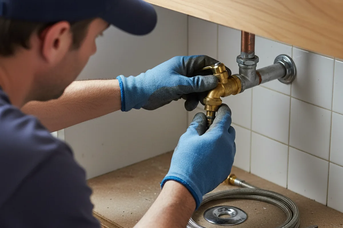 Shutoff valve and fitting work during Faucet and Fixture Repair in Bloomfield